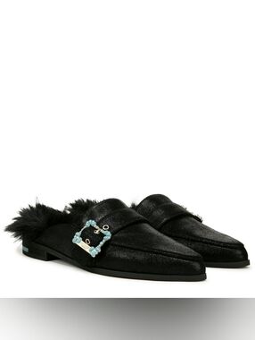 New In Box Dr Scholl's X Iris Apfel Mr. Carl Leather Mule 9